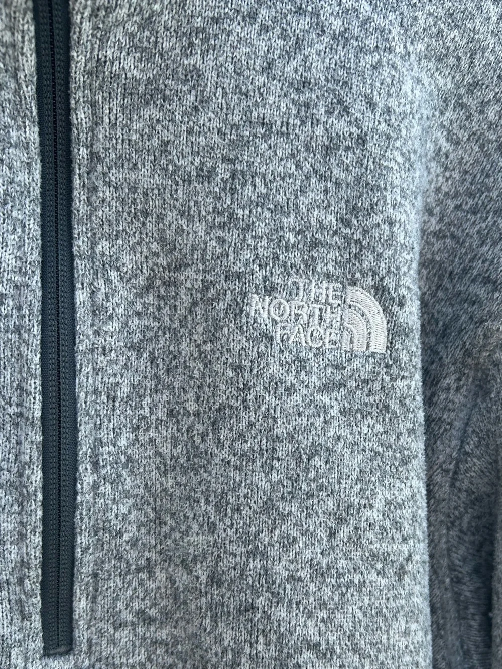 The North Face Men’s Gray Quarter-Zip Fleece Pullover